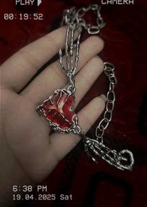 Unique Floral Skeleton Necklace