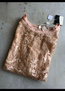 Beautiful Peach Lace top