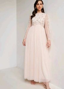 Floral Print Net gown