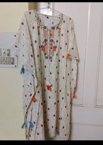 Embroidered Kaftan Kurta