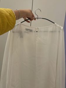 FOREVER NEW Sheer White Blouse