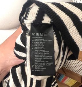 H&amp;m Striped Cotton Cardigan Sweater