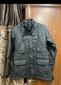 Stylish Black Quilted Jacket