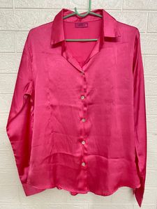 Satin Pink Shirt
