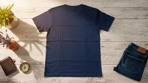 Blue Graphic Print Tee