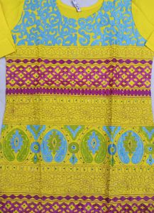 New Kurti With Zaari &amp; Thread Work