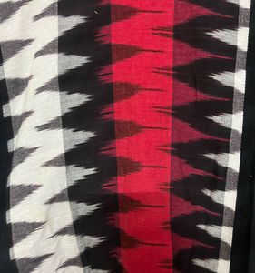 Ikkat Black And Red kurti