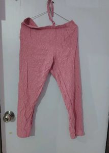 Pink Striped Leggings