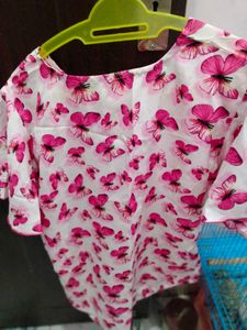 Butterfly Print Top