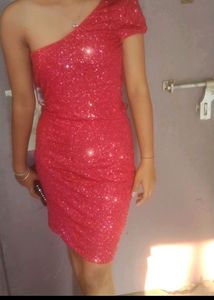 Cherry Red Sequin Dress