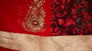 Elegant Red Saree
