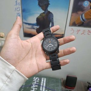 🕒 Fastrack Black Analog Watch – Stylish &amp; Sleek