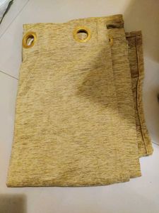 Gold Tone Cream Curtains