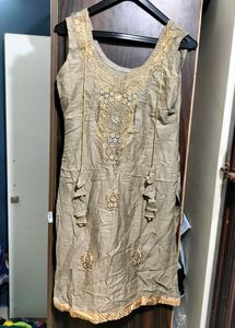 Patiala Suit Set With Dupatta (Sleeveless)