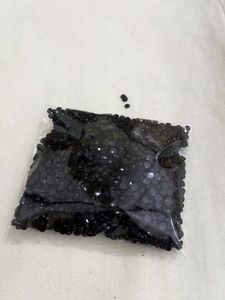 Burkha Hijab Black Flat Stones