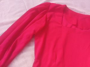 Hot Pink Magenta Dress