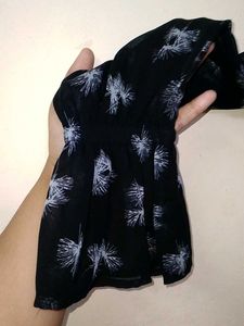 Black Soft Net Tunic