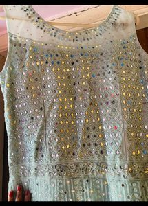 Bridal Frock With Heavy Ruffle Below