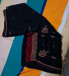 Y2K Embroidered Saree