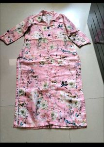 Floral Silk Kurta