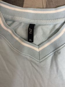 RIO Light Blue &amp; White &#34;Rebel&#34; Long Sleeve