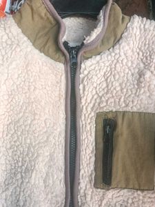 Fuzzy Fleece Zip-Up Vest