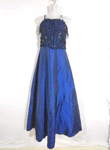 Navy Blue And Royal Contrast Beautiful Western Dre