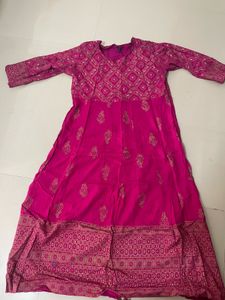 Pink Printed Kurta