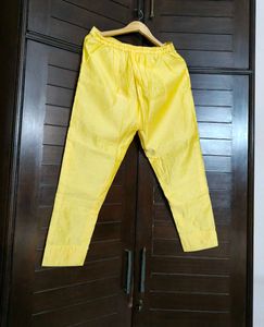 Women Yellow Motif Embellished Kurta Set