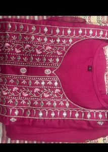 Elegant Pink Embroidered Kurta