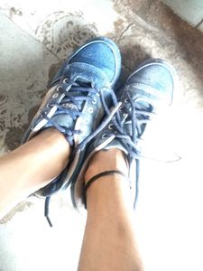 Combo Both Shoes Black And  Blue