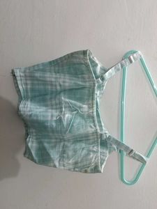 Pastel Blue Checkered Top