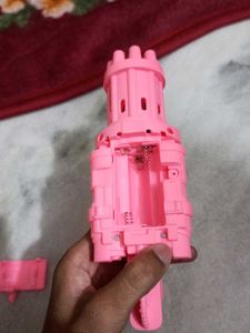 Pink Bubble Gun Toy