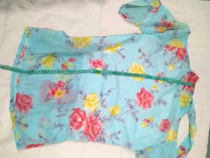 Floral Print Chiffon Blouse