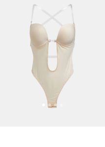 Nude Strapless Bodysuit