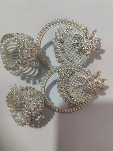 Elegant Silver Jhumkas
