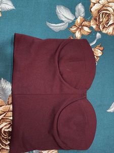 Burgundy Bra