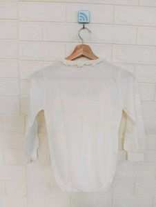 Korean  White Cardigan