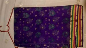 Purple Floral Sari