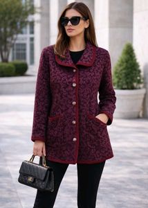 🇳🇿💫 🎀 Elegant Burgundy Coat