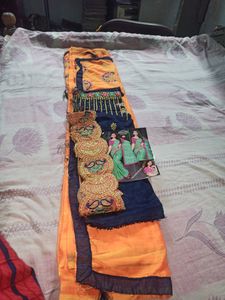 flower silk Nuw saree Festive+daily