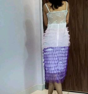 Tiered Ruffle padded  Dress