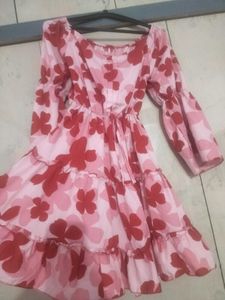 Floral Ruffle Mini Dress