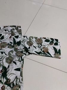 Floral Print popcorn kurti