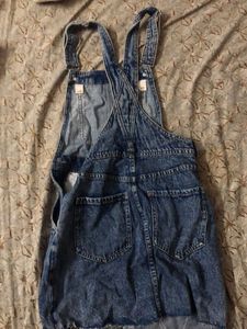 H&amp; M Denim Dungaree Jumpsuit
