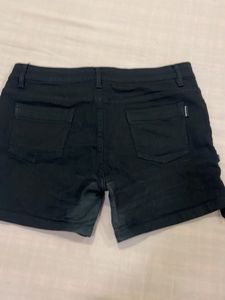 Black Denim Shorts