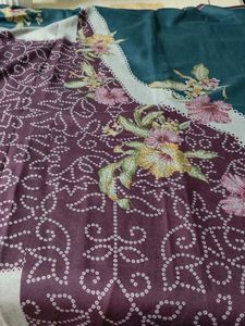 Floral print woolen suit