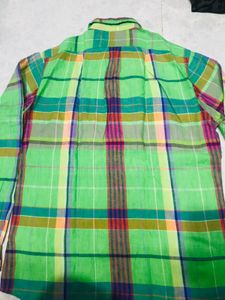 Polo Ralph Lauren 100% Linen Madras Check Shirt