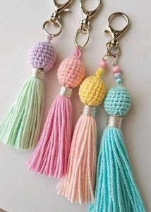 Crochet Flower Keychain