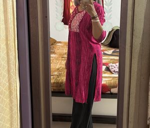 Pink Printed Kurti